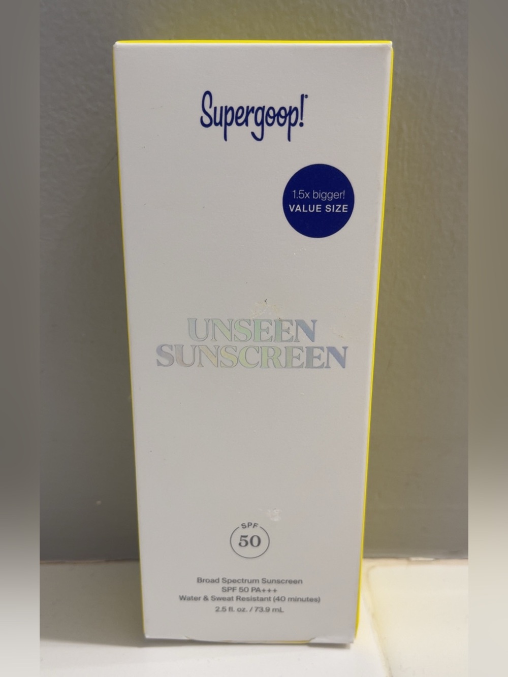 NEW Supergoop Unseen Sunscreen 2.5 oz Value Size EXP 01/2028